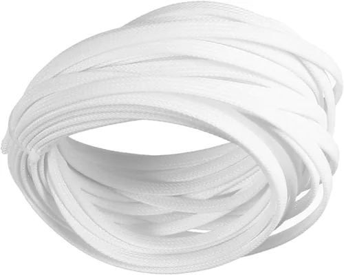 Vista 58 de Wenheww - Funda de cable trenzada expandible de PET, de 1.64 pies a 3/8 pulgadas, manga negra para organización de cables, protector de cable