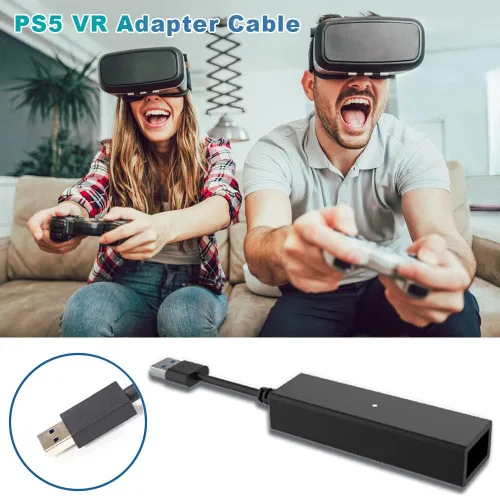 Vista 4 de JZW-Shop Adaptador PS VR PS4 para PS5, adaptador de cámara mini para jugar PS VR en PS5, PS4 PSVR a PS5 adaptador de cable convertidor