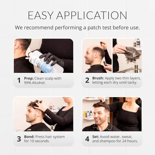 Vista 3 de Walker Tape Ultra Hold - Adhesivo con brocha, 0.5 onzas líquidas, pegamento de peluca resistente al agua para sistemas de encaje y extensiones