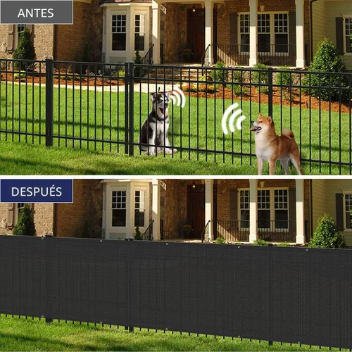 Vista 2 de Windscreen4less - Pantalla de valla de privacidad de 6'x50', malla resistente para sombreado, cubierta de tela para jardín, pared, patio, piscina