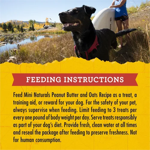 Vista 9 de Zuke's Mini Naturals Premios para entrenamiento de perros, masticables y suaves, con mantequilla de maní y avena.