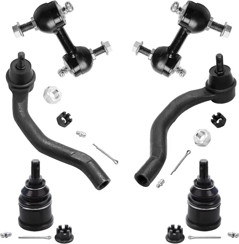 Vista 385 de Detroit Axle - Kit de suspensión delantera de 10 piezas para Hyundai Accent 2006-2011, 2 brazos de control inferiores, 4 barras de acoplamiento