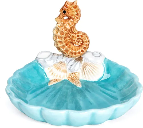 Vista 6 de Juego de accesorios de baño de cerámica, juego de baño de 4 piezas flotantes 3D con soporte para cepillo de dientes, vaso para cepillo de dientes