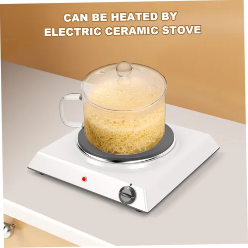 Vista 3 de UPKOCH Olla de cocina de vidrio transparente resistente al calor, olla de cocina de 50 onzas, olla multifunción para cocina, restaurante