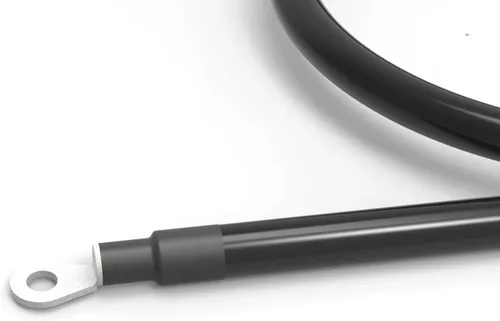 Vista 6 de Cable de batería de alimentación de calibre 2 AWG de 1 pie con conectores de terminal de batería, terminales de 3/8 pulgadas, cable rojo + negro