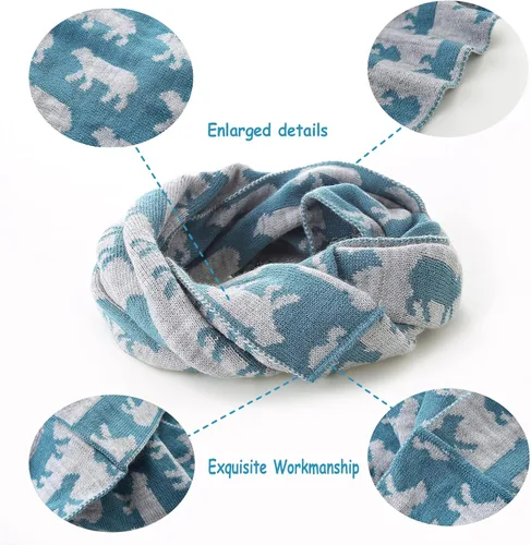 Vista 5 de Moon Kitty - Gorros de invierno para bebé y niña, de forro polar, con orejeras para calentar.