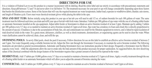 Vista 4 de SpaChoice Pestañas de bromación premium de 3.5 libras desinfectante para spas, tabletas de bromo para bañera de hidromasaje de spa, fabricado