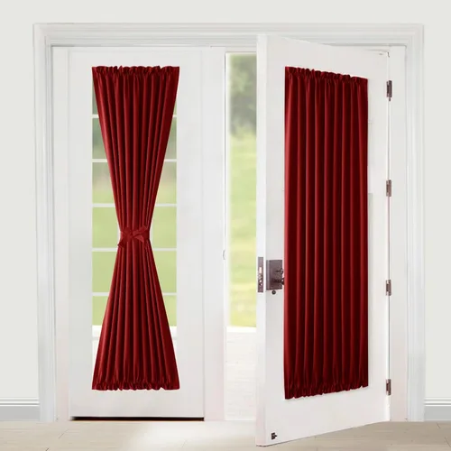 Vista 34 de XWZO - Cortinas para puerta con cortinero, cortinas blackout térmicas y oscurecedoras para puerta francesa, cortinas para ventana de la cocina, 12 x