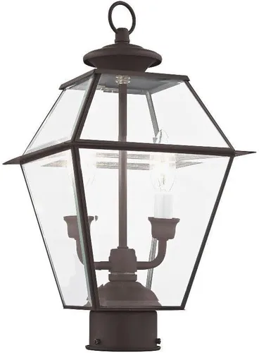 Vista 8 de Livex 2284-91 - Farol transitorio de dos luces para exteriores de Westover Collection en Pwt, Nckl, B/S, Slvr. acabado, 9.00 pulgadas, níquel