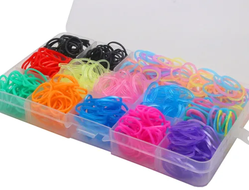Vista 2 de YOY Bandas elásticas de goma para perros de 3/4 pulgadas, 600/caja – Lazos elásticos para cachorros, soportes para cola de caballo, accesorios