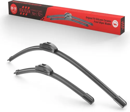Escobillas de limpiaparabrisas de silicona de 26 pulgadas + 18 pulgadas de repuesto para Honda Accord 2007-2003/Civic 2020-2016 Jeep Cherokee