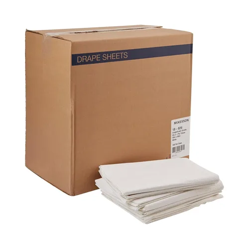 Vista 7 de McKesson Sábanas [100 unidades] Sábana desechable para cama, masaje, examen, médico, tejido de 2 capas, sin látex, 40 x 60 pulgadas, color blanco