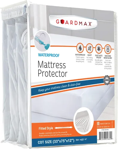 Vista 42 de Guardmax Protector de Colchón de Punto Jersey Tamaño Twin - Cubierta de Colchón Impermeable y Resistente a Ácaros del Polvo con Bolsillos
