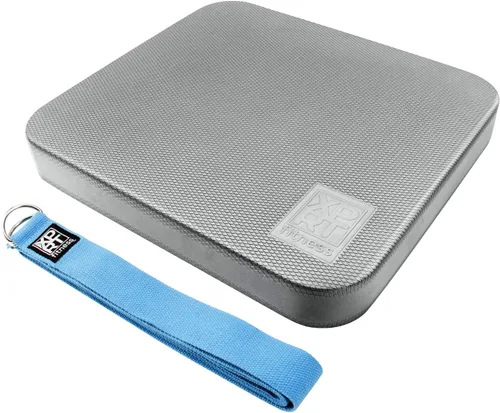 Vista 4 de XPRT Fitness Alfombrilla de ejercicio de espuma antideslizante con correa de yoga gratis