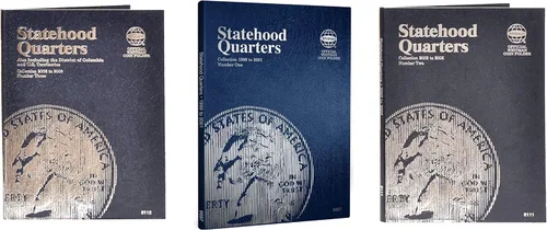 Vista 15 de Whitman Tablero Compacto para Coleccionista de Monedas - Mapa de Monedas de Estados Unidos, Serie de Cuartos de Moneda de 1999 – 2009 incluyendo DC