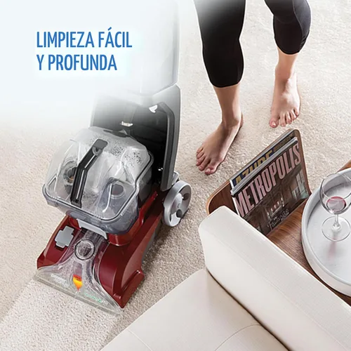 Vista 4 de Hoover PowerScrub Deluxe - Máquina limpiadora de alfombras y tapicería, máquina de champú para limpieza profunda con herramientas multiusos