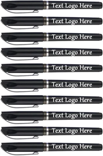 Bolígrafos personalizados con logotipo, icono, texto, grabado, para negocios, oficina, banco, bolígrafo de gel de lujo personalizado, 100 unidades,