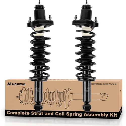 Vista 8 de MOSTPLUS 172367 172368 2X Amortiguadores de Respaldo Completos Delanteros Compatibles para 2007-2012 Dodge Caliber / 2007-2010 Jeep Compass Patriot