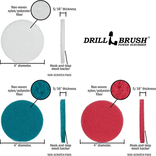 Vista 5 de Almohadillas para fregar multiusos, paquete de seis almohadillas de limpieza, limpiador de baño, detalles automáticos, parte superior de estufa