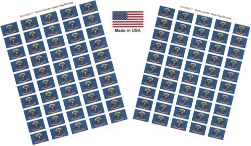 Vista 229 de 100 calcomanías de la bandera de Afganistán, dos hojas de 50, 1.5" x 1" hechas en Estados Unidos, calcomanías autoadhesivas para álbum de recortes