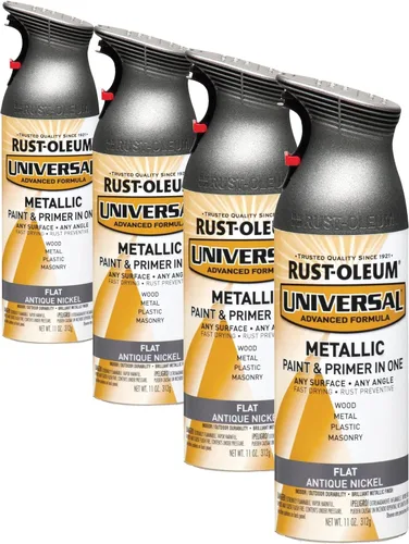 Vista 179 de Rust-Oleum 267298-6PK Pintura en aerosol martillada universal para todas las superficies, 12 onzas, blanco, paquete de 6