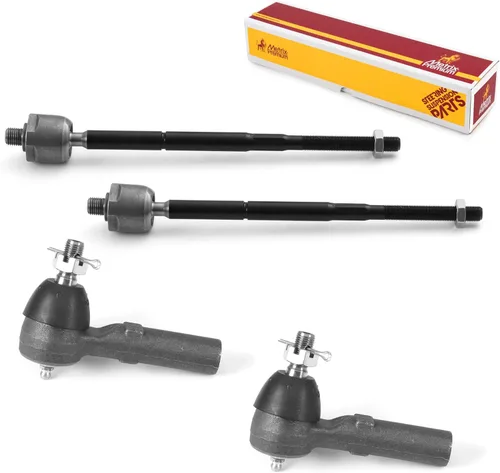 Vista 35 de Metrix Premium Chassis Parts - Kit de 4 piezas de extremos de barra de acoplamiento frontal exterior e interior compatible con Nissan Pathfinder