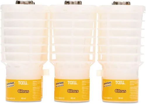Vista 2 de Rubbermaid Commercial Tcell Microtrans - Recambio neutralizador de olores, cítricos, 1.62 onzas, 6/caja