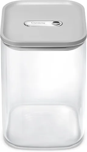 Vista 14 de Caraway Recipiente hermético de vidrio de 1 cuarto de galón con tapa, contenedor de almacenamiento de cocina no tóxico, sin BPA, apilable