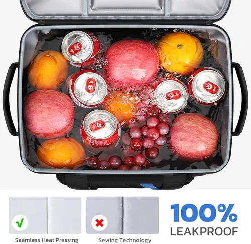 Vista 4 de Maelstrom Cooler Bag, 30 Cans Beach Cooler, Large Leakproof Insulated Soft Cooler with Bottle Opener, Ice Chest, Portable Collapsible Cooler for