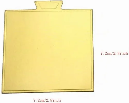 Vista 11 de Paquete de 100 mini tablas base para tartas, juego de cartón para pastel de Juego de mezcla
