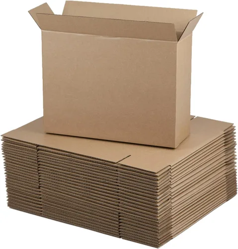 Vista 8 de Cajas de envío de 7 x 5 x 4 pulgadas, cajas de cartón corrugado marrón para pequeñas empresas, paquete de 25