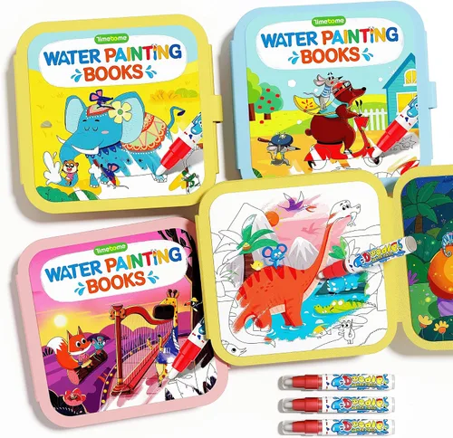 Timetome - Libros de pintura al agua para niños pequeños de 1 a 3 años
