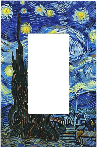 Vista 61 de Placa de pared de la torre Eiffel de París, 1 banda, interruptor de luz de una sola banda, cubierta de plástico con tornillos