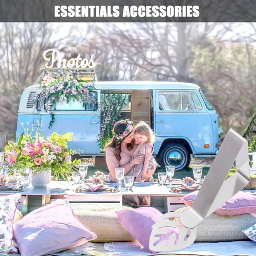 Vista 7 de CUNGLIN Paquete de 10 clips para mantel de mesa, clip de mantel de pícnic en forma de hoja, para exteriores, grande, resistente, acero inoxidable