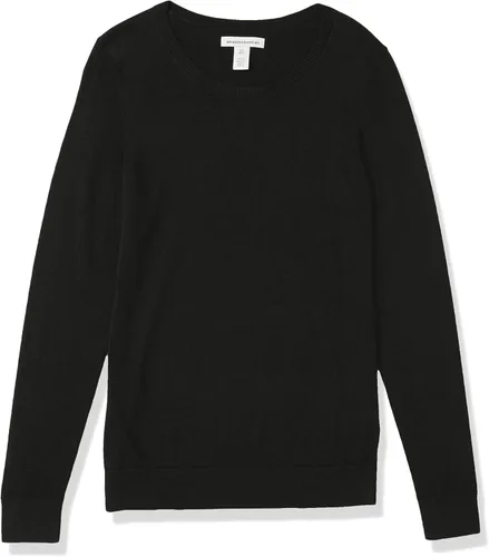 Vista 8 de Tienda Essentials - Suéter de cuello redondo, ligero y de manga larga para mujer (disponible en tallas extragrandes)