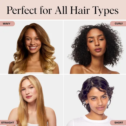 Vista 14 de Kitsch Cepillo para cabello con frizz - Varita domadora con biotina, aloe y vitamina E - Gel en aerosol de tipo suero transparente para cabello