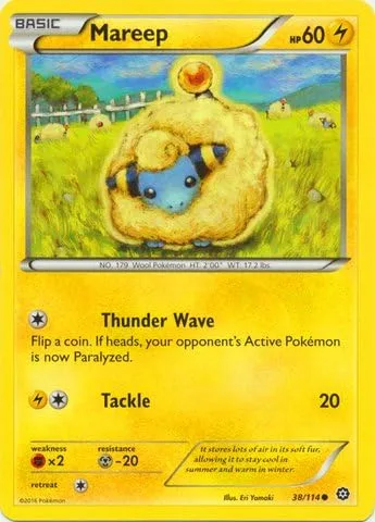 Pokemon - Mareep (38/114) - XY Steam Siege