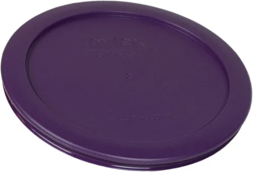 Vista 3 de Pyrex (2) 7200-PC 2-Cup Lawn Green, (2) 7201-PC 4-Cup Purple, (2) 7402-PC 6/7-Cup Blue Food Storage Tapas de repuesto – Fabricado en Estados Unidos
