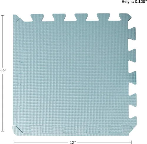 Vista 6 de Tapetes de Rompecabezas Baldosas de Espuma EVA Paquete de 20 - 20 Pies Cuadrados Tapete de Ejercicio Multicolor o Tapetes de Juego para Bebé