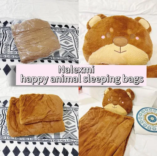 Vista 4 de Saco de dormir con almohada, colchoneta para siesta para niños, saco de dormir para niños, saco de dormir, sacos de dormir de animales con almohada