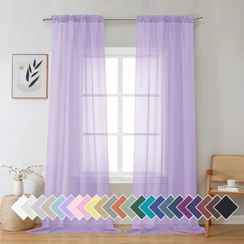 Vista 138 de Aiyufeng 2 paneles de cenefa transparente negra de 14 pulgadas de largo, cortinas cortas para dormitorio, cortinas de cocina para ventana pequeña