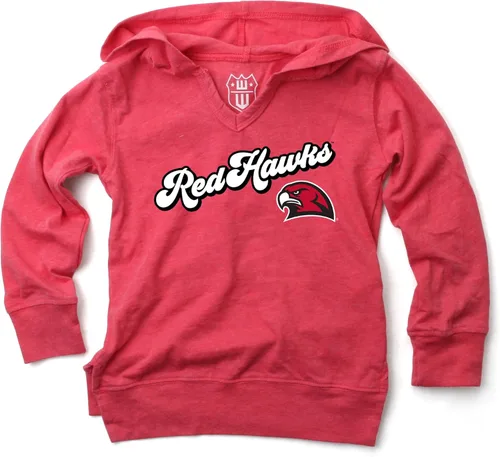 Vista 62 de Wes and Willy NCAA Camiseta con Capucha de Cuello en V para Niñas