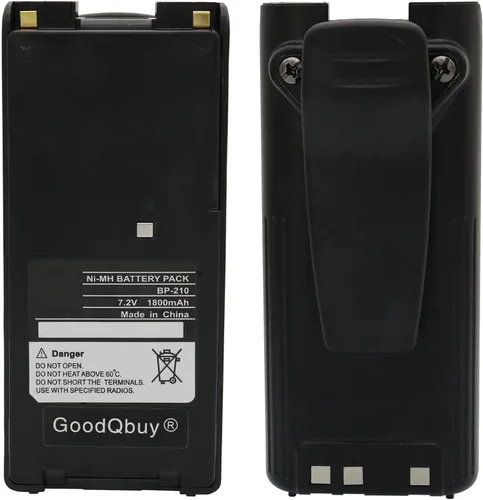 BP-210 1800mAh Reemplazo de radio bidireccional Ni-MH Batería para radios ICOM BP-209 BP-222 BP-209N BP-210N BP-222N IC-A6 IC-A24 IC-F30GT IC-F30GS