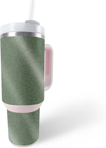 Vista 19 de MightySkins - Vaso con purpurina brillante compatible con Stanley The Quencher H2.0 FlowState de 40 onzas, diseño de rayas marineras, acabado