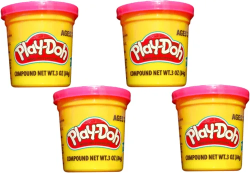 Play-Doh Rosa (paquete de 4) latas de 3 onzas