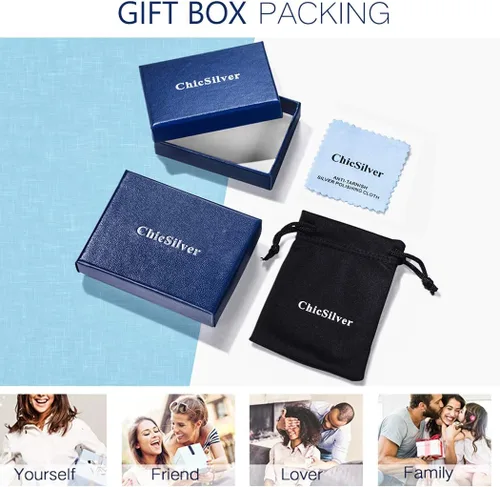 Vista 7 de ChicSilver Aretes de nudo celta hipoalergénicos de plata de ley 925 con forma de corazóntriángulo, joyería celta para mujer, plataorooro rosa