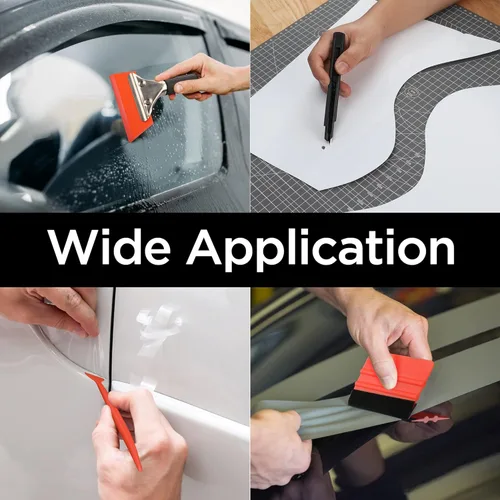 Vista 7 de ValueMax Kit de tinte para ventana, 10 piezas, herramientas de envoltura de vinilo para automóvil, juego de instalación de película protectora