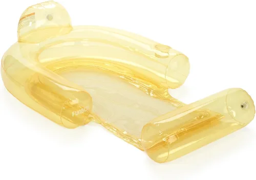 Vista 5 de FUNBOY Clear Inflatable Mesh Pool Float 2-in-1 Pool Chair Float & Mesh Water Hammock 53" Pool Hammock Float for Adults Swimming Pool Accessories &