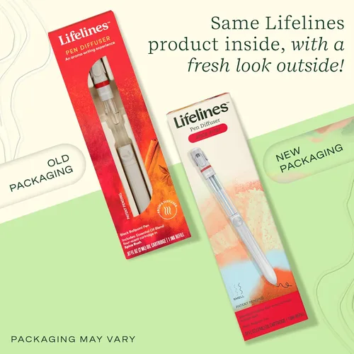 Vista 7 de Lápiz Difusor Lifelines, Spice Rush - Lápiz Esferográfico Negro de 1mm con Mezclas de Aceites Esenciales Perfumados – Difusor de Aromaterapia e