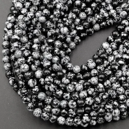 Vista 37 de Zenkeeper 108 piezas de cuentas de jaspe de cebra de 8 mm para hacer joyas, cuentas sueltas de gemas de cebra negras y blancas para hacer pulseras